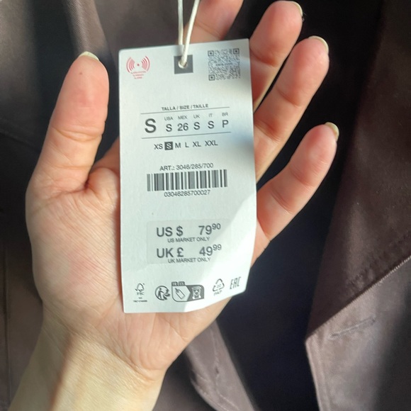 Zara women crop trench jacket - Picture 2 of 7